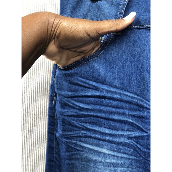 VIP Juniors Jeggings Size 13/31 Distressed Zip Triple Button Closure - Picture 7 of 16